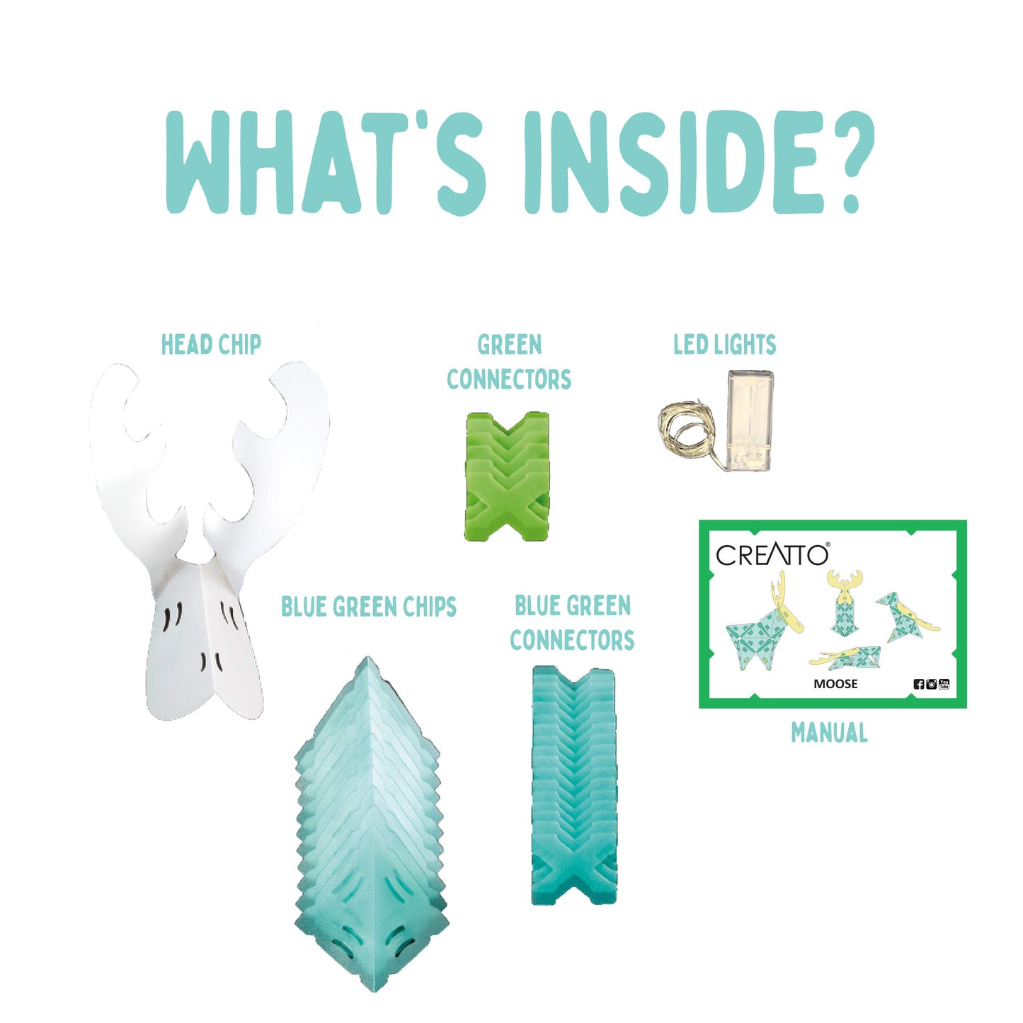 Creatto: Magical Moose & Forest Friends Light-Up Craft Puzzle from Thames & Kosmos