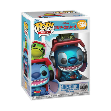 Funko Pop! Plus: Lilo and Stitch - Gamer Stitch - Metallic - Collectable Vinyl Figure - Gift Idea - Official Merchandise - Toys for Kids & Adults