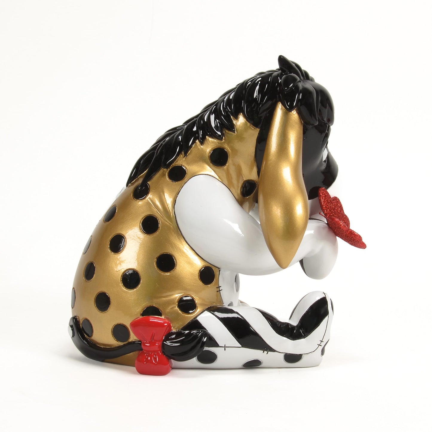 Enesco Disney Britto Winnie the Pooh Eeyore Butterfly Midas Figurine, 6.38 Inch, Multicolor