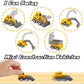 Sand Construction Kit - Play Sand Art Kit with 7 Construction Truck, 2lbs Magic Sand, Castle Molds, Crane, Worker Figures and Road Signs, Construction