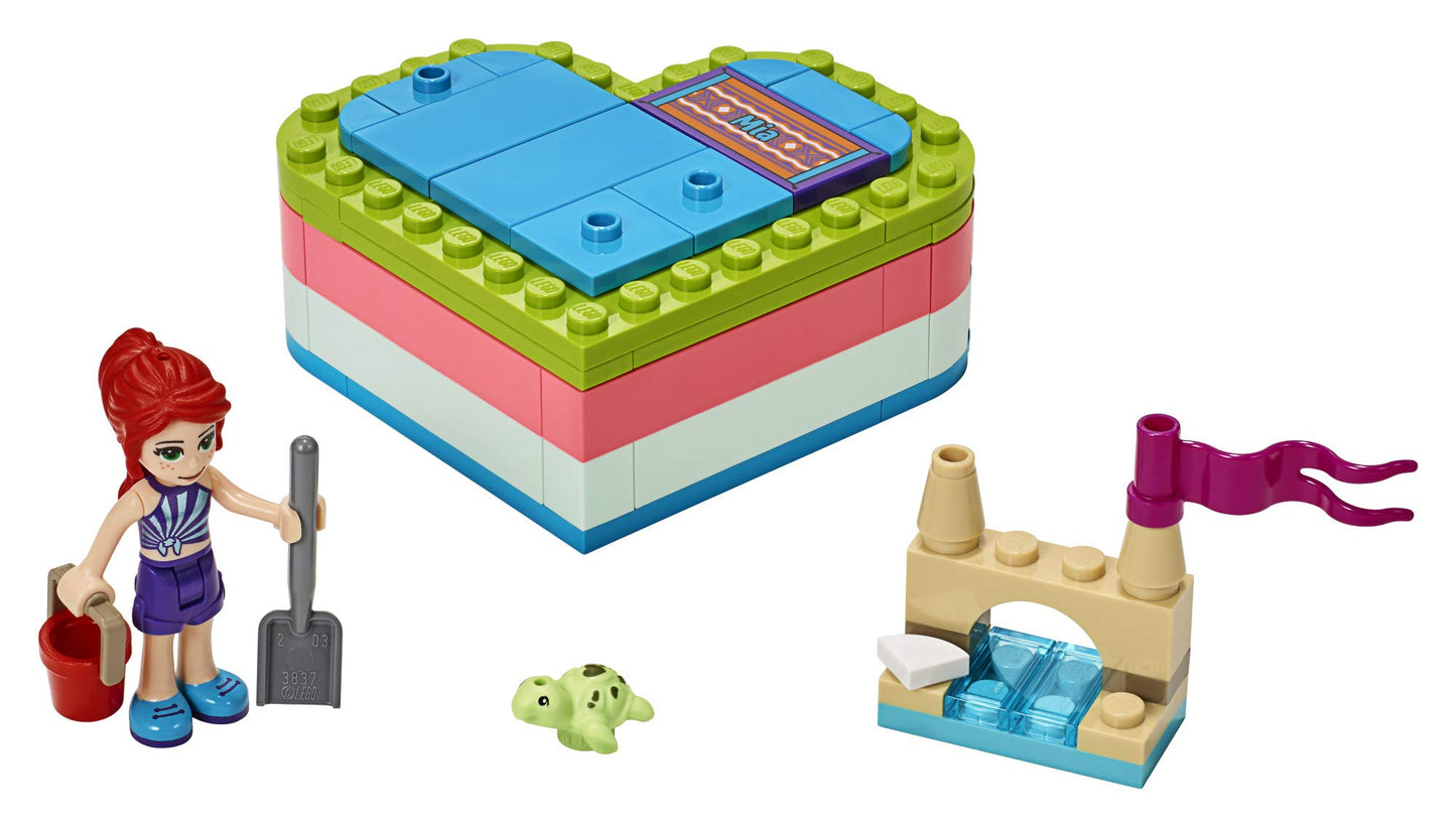 LEGO Friends Mia’s Summer Heart Box 41388 Building Kit, New 2019 (85 Pieces)