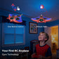 RC Plane, Remote Control Airplanes for Kids, Spider Toys with LED Lights