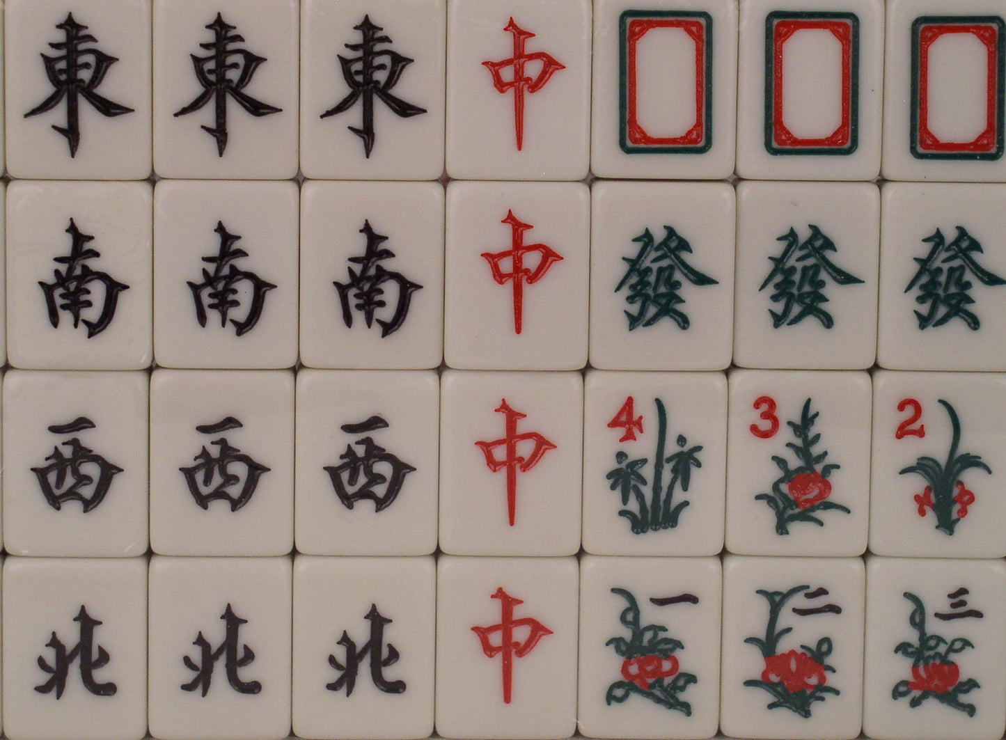 Asian Home Traditional Chinese Version Mahjong Game Set