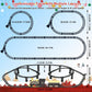 Electric Train Set with 3D Elevated Tracks Music, Locomotive Passenger Carriages, Lights & Quiet Mode Christmas Train for Kids Birthday Gift Holiday