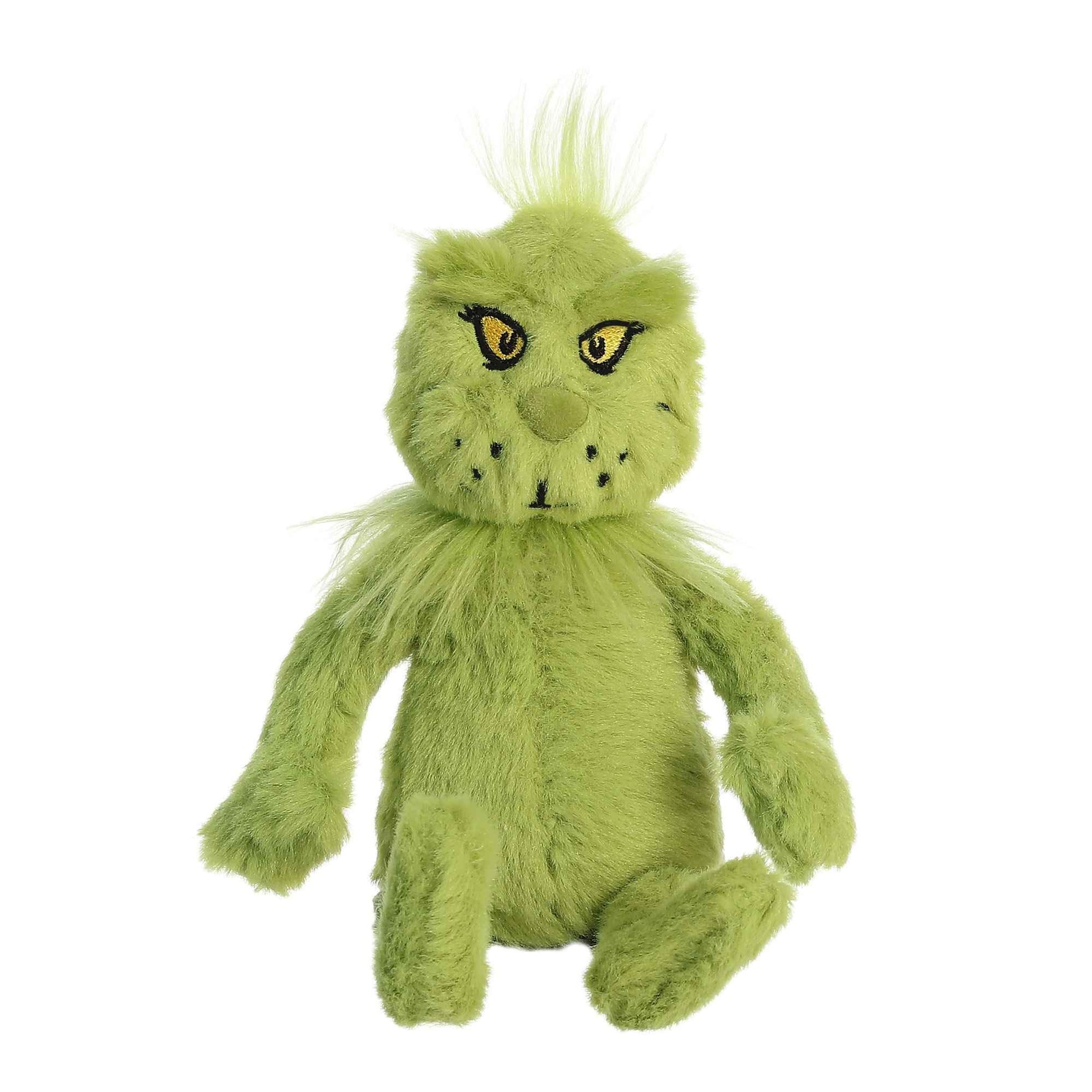 Aurora® Whimsical Dr. Seuss™ Grinch Stuffed Animal - Officially Licensed Plush for Imaginative Play - Perfect for Kids and Adults - Green 8 Inches