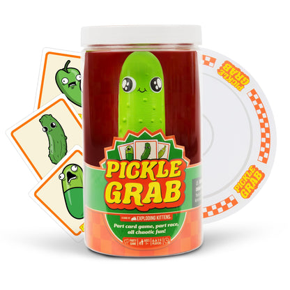 Exploding Kittens Presents, Pickle Grab - A Speed Grabbing Card Game - 2-6 Players - 15 Minutes to Play - Family Game Night - Fun for Kids, Teens