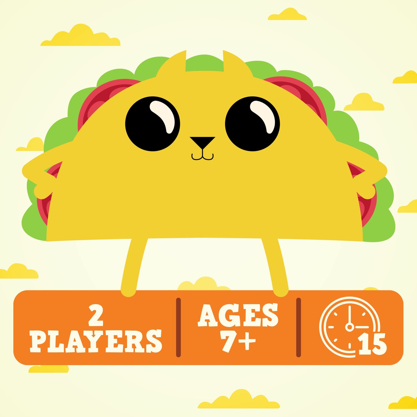 Exploding Kittens Tacocat Spelled Backwards 2 Players - Ages 7+ - 15 Minutes to Play - Clever Family Board Game - Couples Game, Family Game Night, Kid