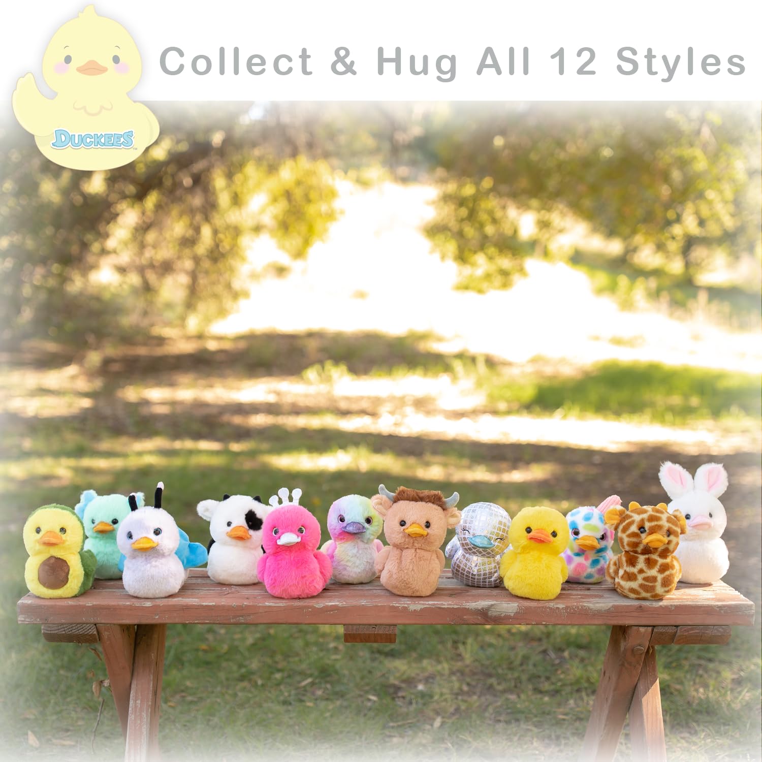 World's Softest Plush Duckees - 7" Plush Duckee - Rainbow Duck
