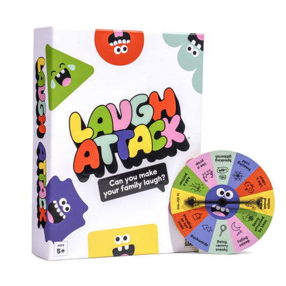 Laugh Attack [Can You Make Your Family Laugh? | Don’t Laugh Challenge Card Game For Kids, Teens, and Families | Great For Game Night, Reunions