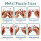 LESONG Brain Teasers Metal and Wooden Puzzles for Kids and Adults 9 Pack, Mind, IQ, and Logic Test and Handheld Disentanglement Games, 3D Coil Cast