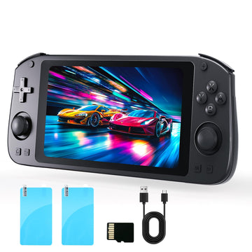 Retro Handheld Game Console with Android System, RK35XX, HD 5.55 Inch Touch Screen, 4000mAh Battery, Support HDMI Output, WiFi, Portable Gaming Device