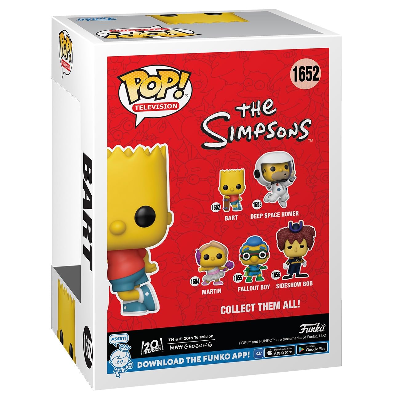 Funko Pop! TV: Simpsons - Bart Simpson - The Simpsons - Collectable Vinyl Figure - Gift Idea - Official Merchandise - for Kids & Adults - TV Fans