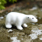 SSJSHOP Polar Bear Micro Tiny Dollhouse Figurines Ceramic Hand Painted Animals Collectible Small Gift Home Garden Decor (Polar)