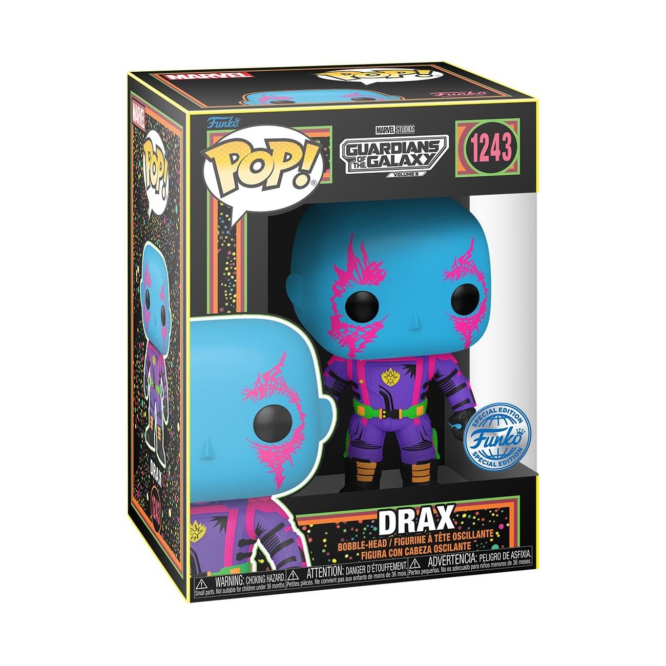 Funko Pop!&Tee: Guardians of The Galaxy - Drax - Medium - Hot Christmas - T-Shirt - Clothes with Collectable Vinyl Figure - Gift Idea - Toys and Short