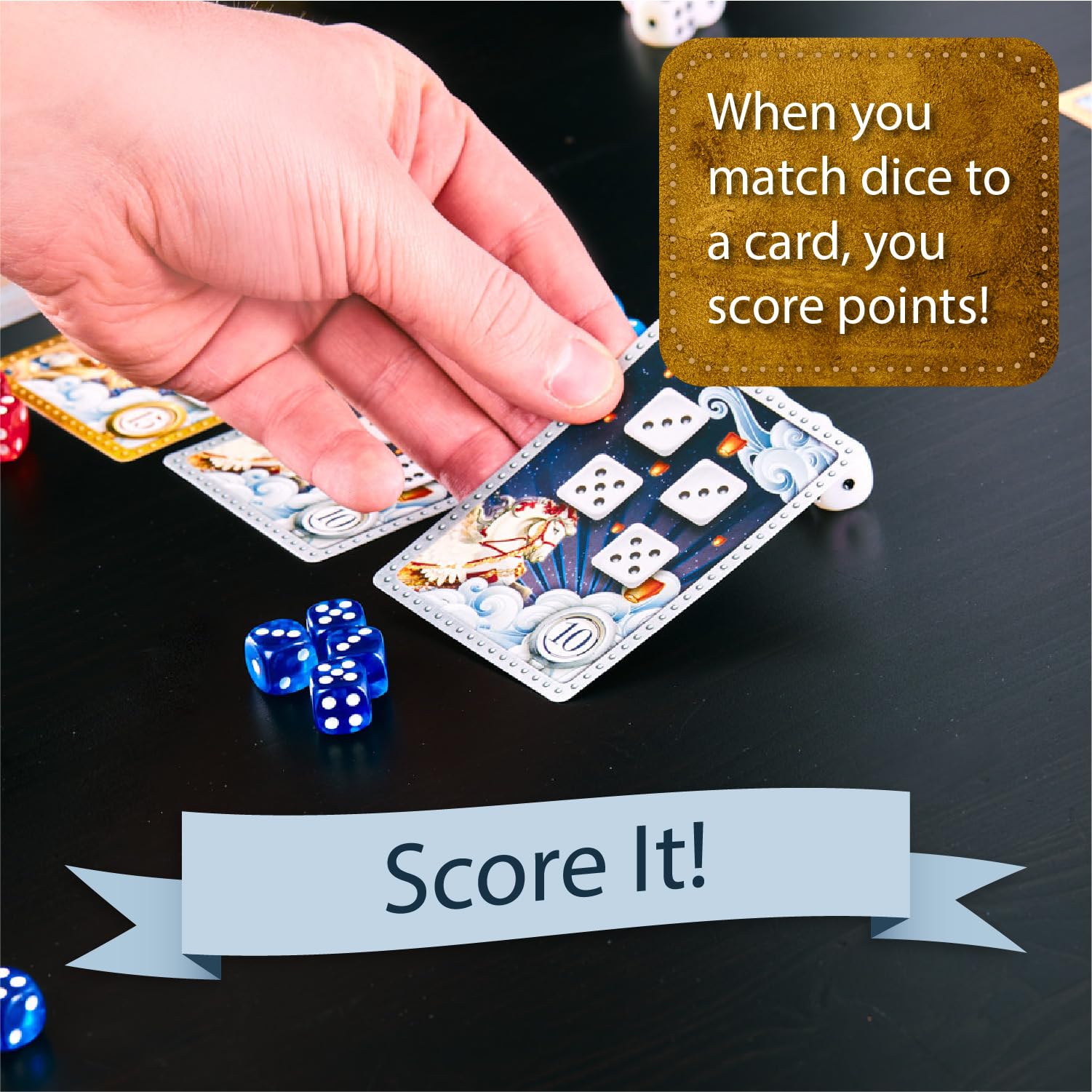 Calliope Roll for It! Deluxe Edition Strategy Board Game - Fast Dice Rolling Game for 2-8 Players Ages 8+ | Family Game Night Fun in Travel Tin
