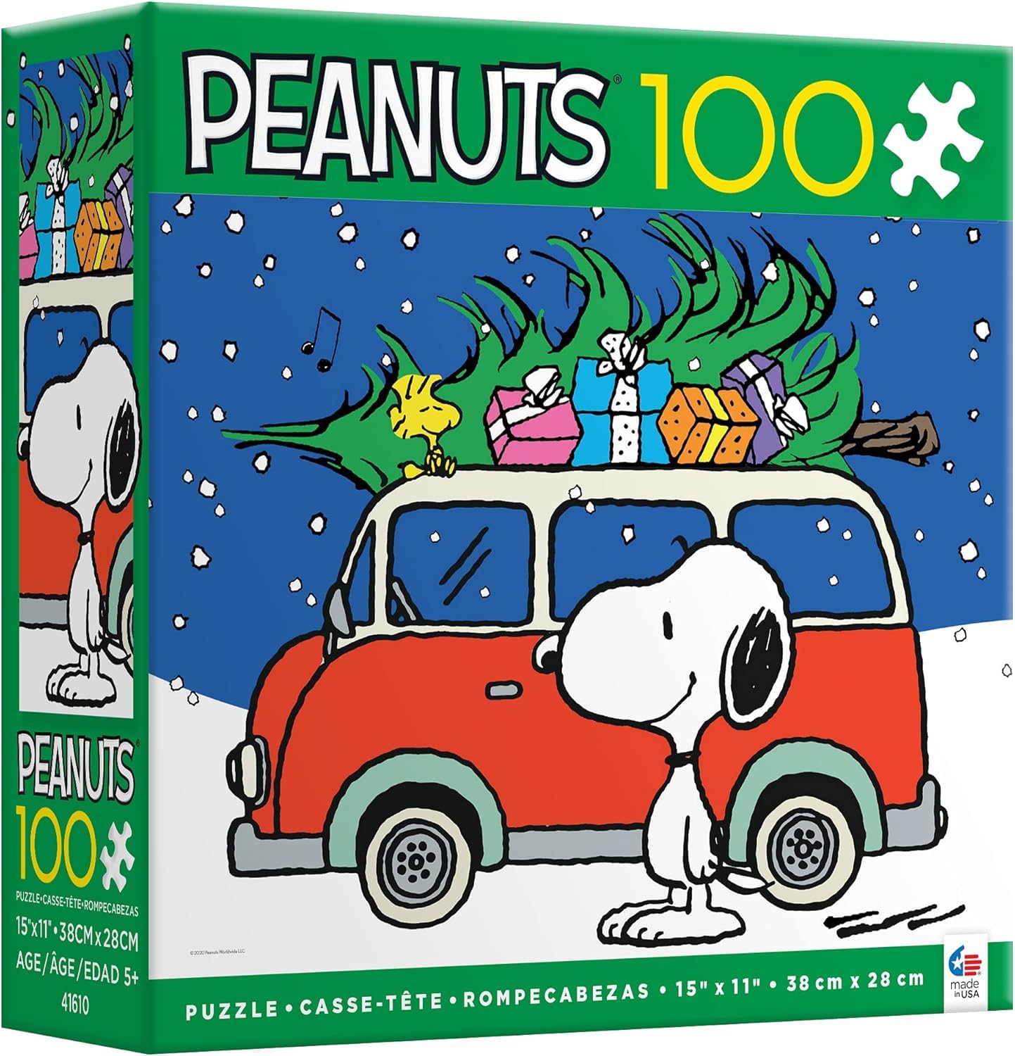 Ceaco - Peanuts - Peace and Presents - Holiday - 100 Piece Jigsaw Puzzle