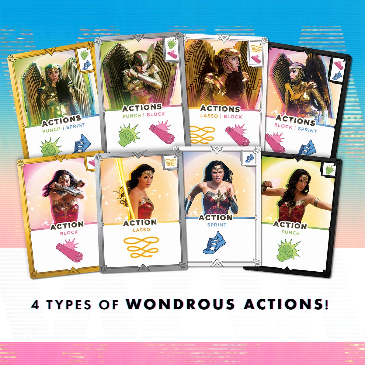 Cryptozoic Entertainment Wonder Woman 1984 Card Game - Be the Super Hero and Save the Most Civilians to Win - DC Comics - for 2 to 4 Players - Ages