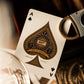 theory11 James Bond 007 Playing Cards - Gold Foil Spy Movie Poker Deck with Custom Aces, Jokers & Court Art for Magic, Cardistry, Game Night, Gifts