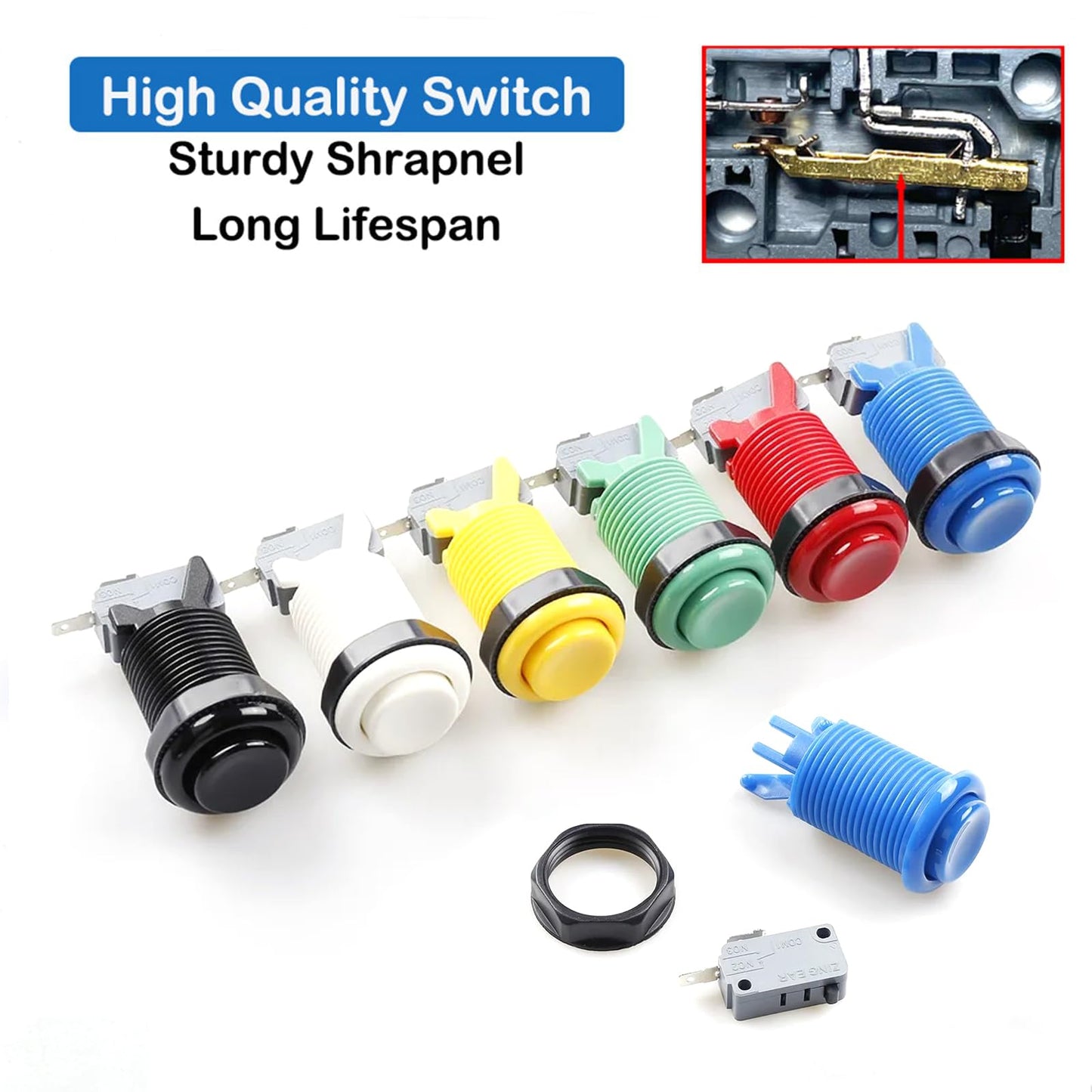 9800 in 1 DX Special Plus DIY Kit 8 Way Joystick Happ Style Push Button Arcade Game Console Cabinet Bartop (Multicolor)