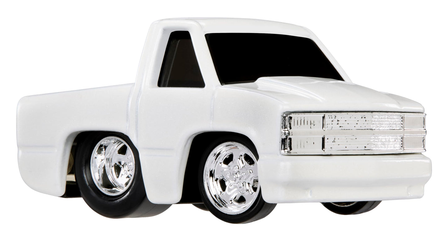 CarTuned Rig$ Car Carrier with 2 GM Cars, 87 Chevy C10 & 90 Chevy 454 SS