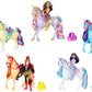 Unicorn Academy Rider and Unicorn Set - Approx. 12 cm, The Popular Netflix Series, with 2 Accessories and Brush for Creative Role Play, for Children