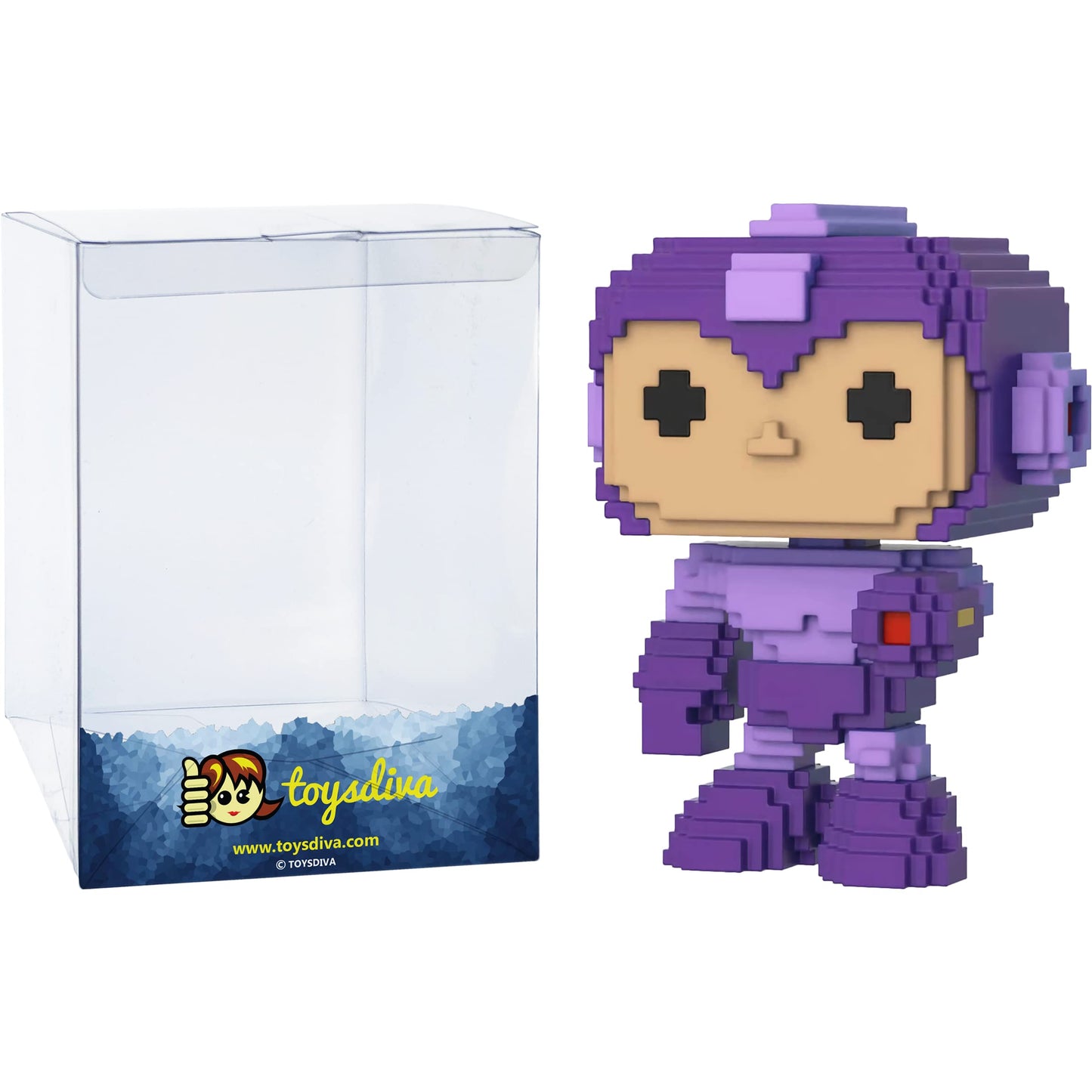 Funko Black Hole B o m b (E3 2018 Exc): P o p ! 8-bit Vinyl Figurine Bundle with 1 Compatible 'ToysDiva' Graphic Protector (013-33334 - B)