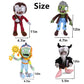 JHESAO 6 PCS PVZ Plush Plants and Zombies Plushies- Zombie Characters: Guitar, Pirate, Archmage, Football, Cowboy