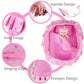 Baby Doll Cradle Bassinet Portable Doll Carrier Carry Bag Doll,Baby Doll Accessories Playset,Soft Pillow Quilt Bear,for 8-9-10-11-12 Inch Smaller