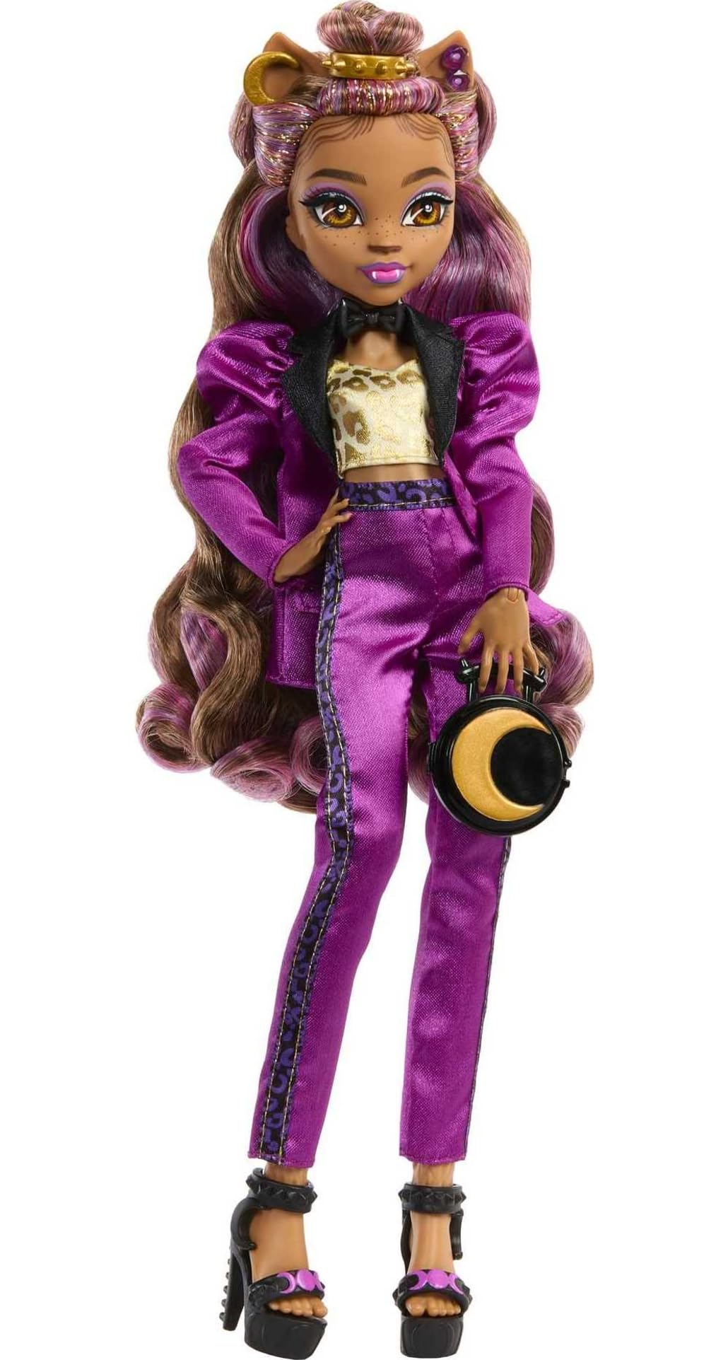 Monster High Doll, Clawdeen Wolf in Monster Ball Party Fashion with Themed Accessories Including Balloons