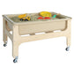 Wood Designs Multipurpose Sand & Water Sensory Center with Clear 9" D Tub & Lid, Constructed from 100% Plywood, Activity Table for Kids, Classroom