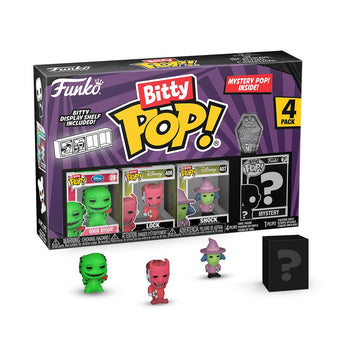 Funko Bitty Pop The Nightmare Before Christmas - Oogie Boogie 4PK - Oogie Boogie, Lock, Shock and A Surprise Mystery Mini Figure - 0.9 Inch (2.2 Cm)