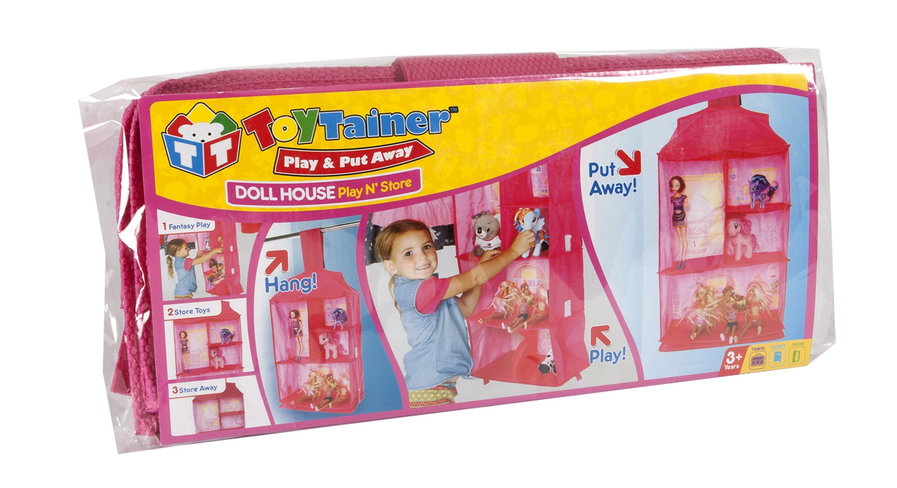 Toytainer Closet Dollhouse Play N' Store
