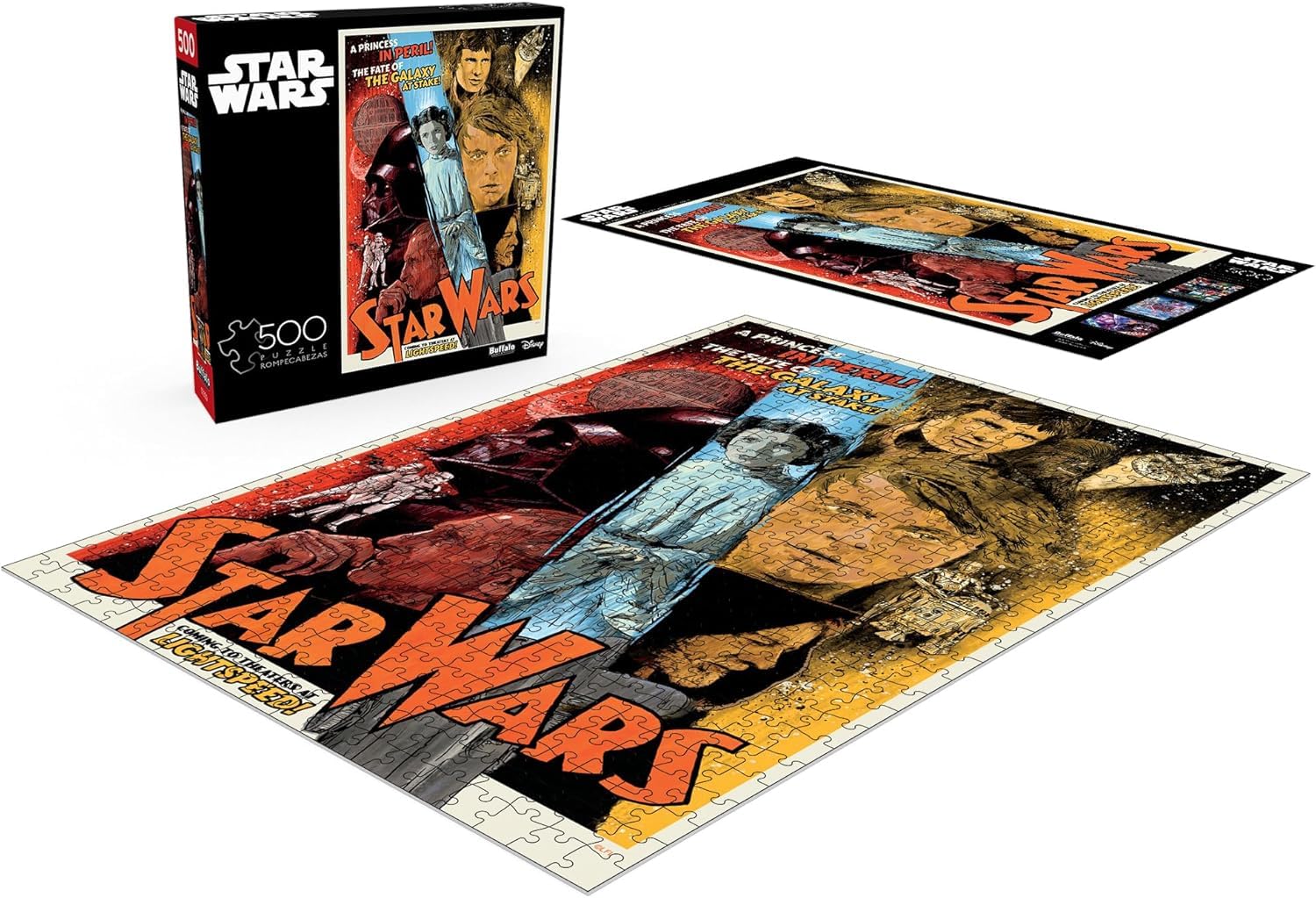 Buffalo Games - Star Wars - The Fate of The Galaxy at Stake! - 500 Piece Jigsaw Puzzle for Adults -Challenging Puzzle Perfect for Game Nights