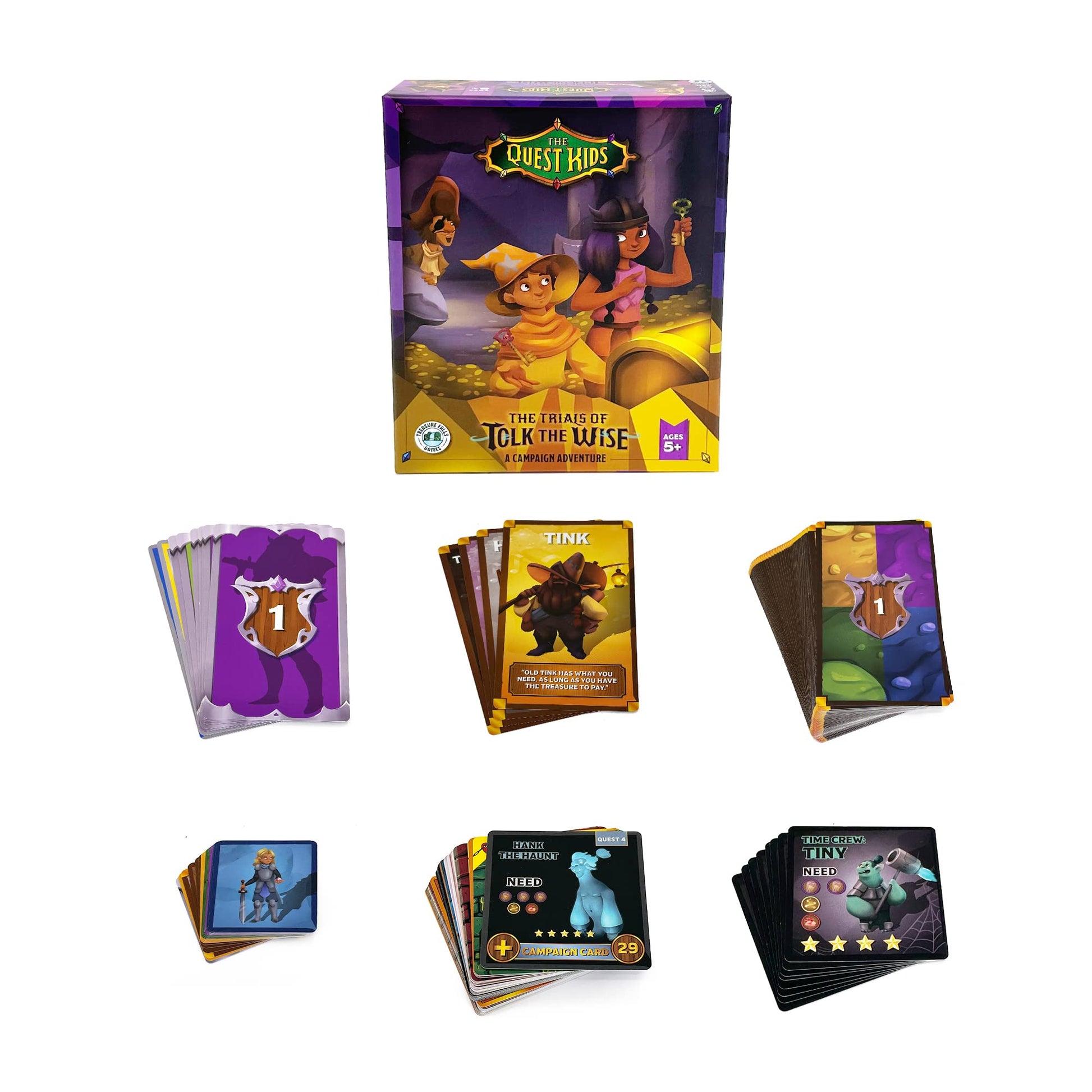 The Quest Kids: The Trials of Tolk The Wise | Treasure Falls Games | A Fantasy Campaign Expansion for Kids 5 Years Old and Up