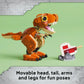 LEGO Jurassic World Little Eatie T Rex Toy - Dinosaur Building Toy for Kids, Boys and Girls, Ages 7+ - Gift Idea for Birthdays and Fans - with Movable