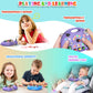 JIWORT Toddler Baby Busy Board with LED Light, Montessori Busy Board for 1+ Year Old, Baby Sensory Board Toddler Travel Toys for Preschool Learning