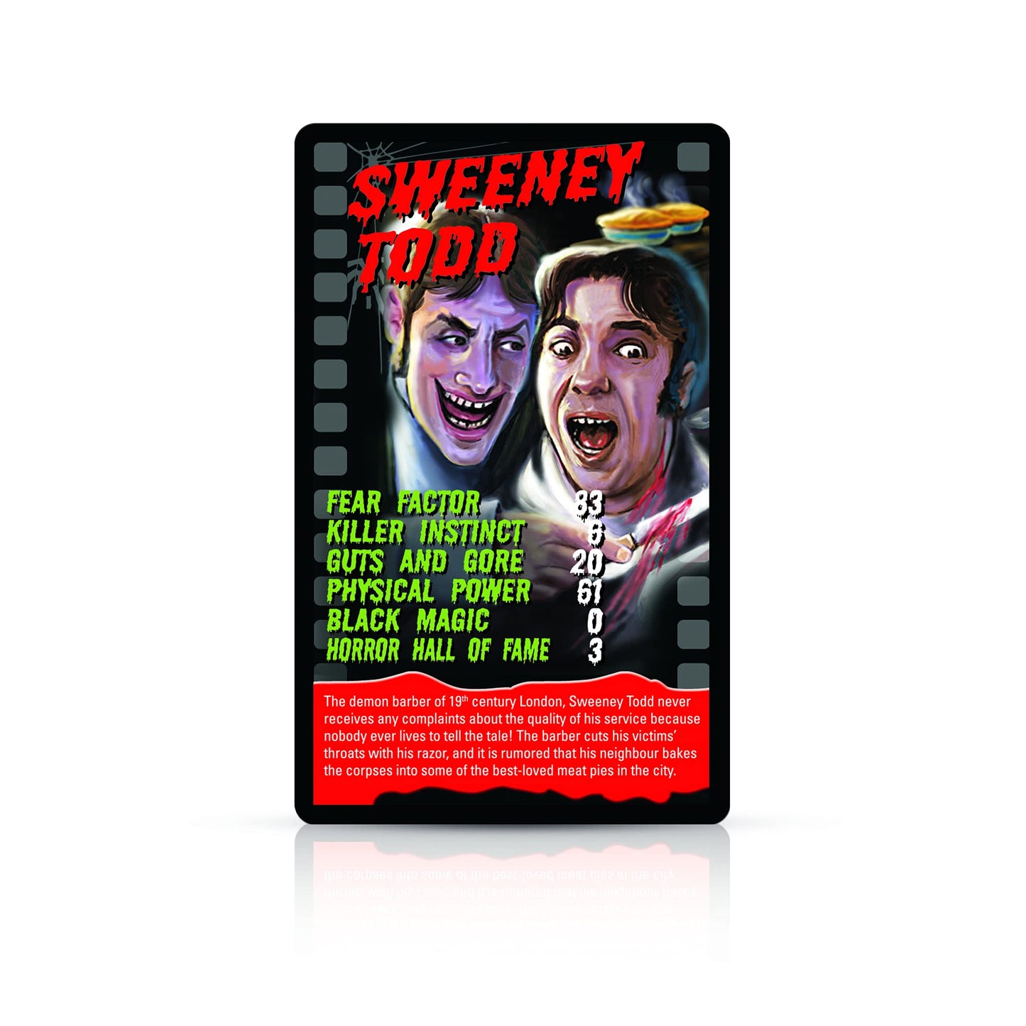 Horror 2020 Top Trumps Card Game w/Glow in The Dark Case