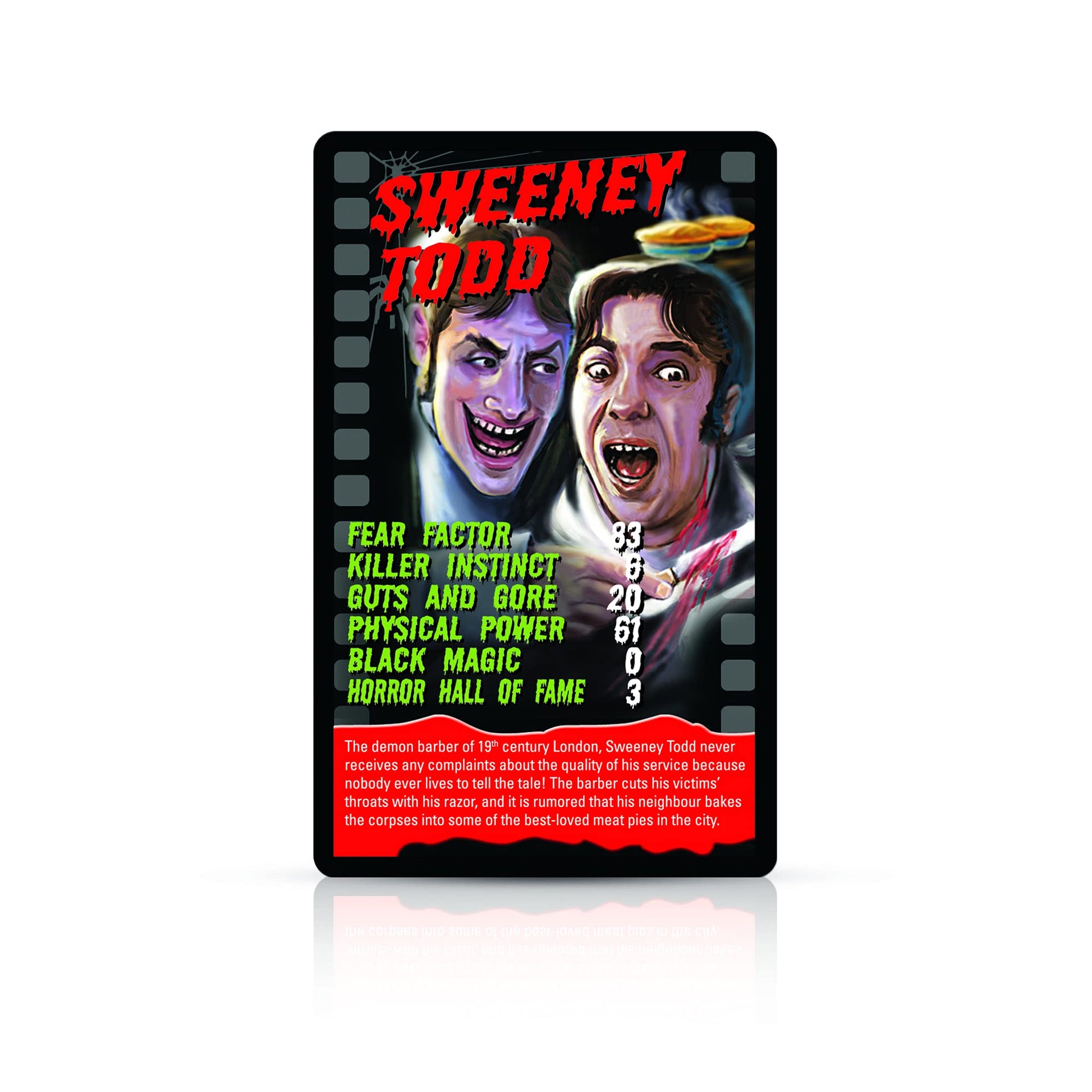 Horror 2020 Top Trumps Card Game w/Glow in The Dark Case