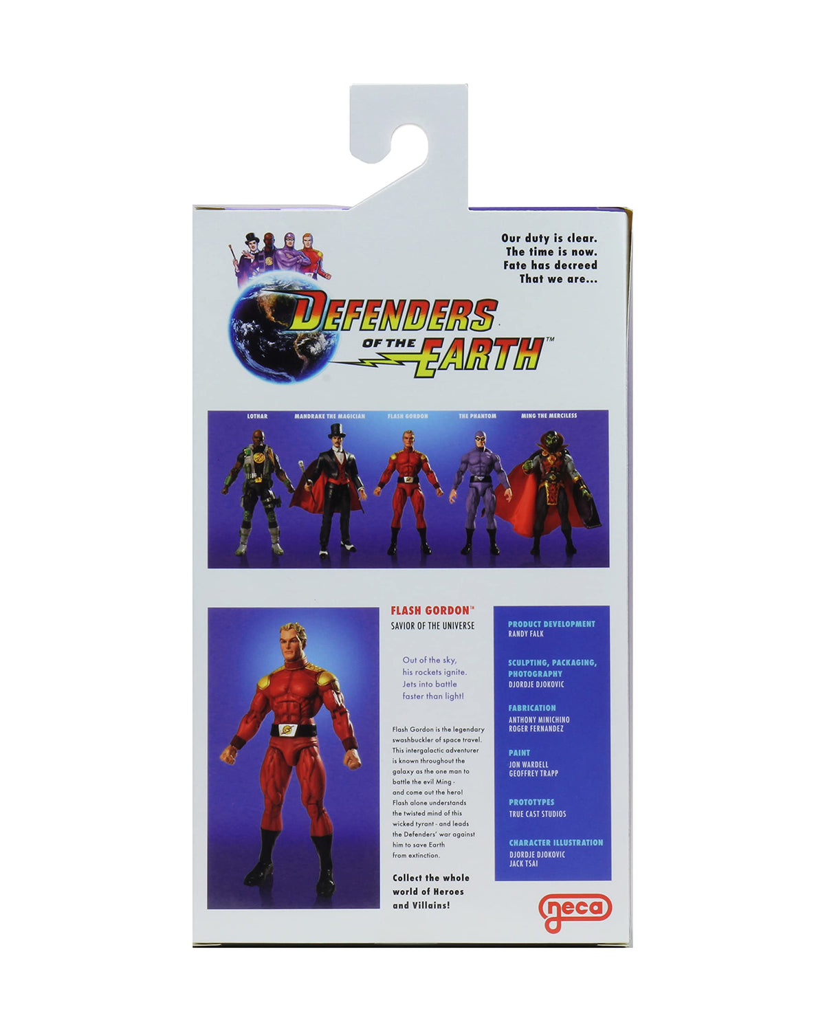 NECA King Features ? Defenders of the Earth Series - Flash Gordon - 7? Scale Action Figure