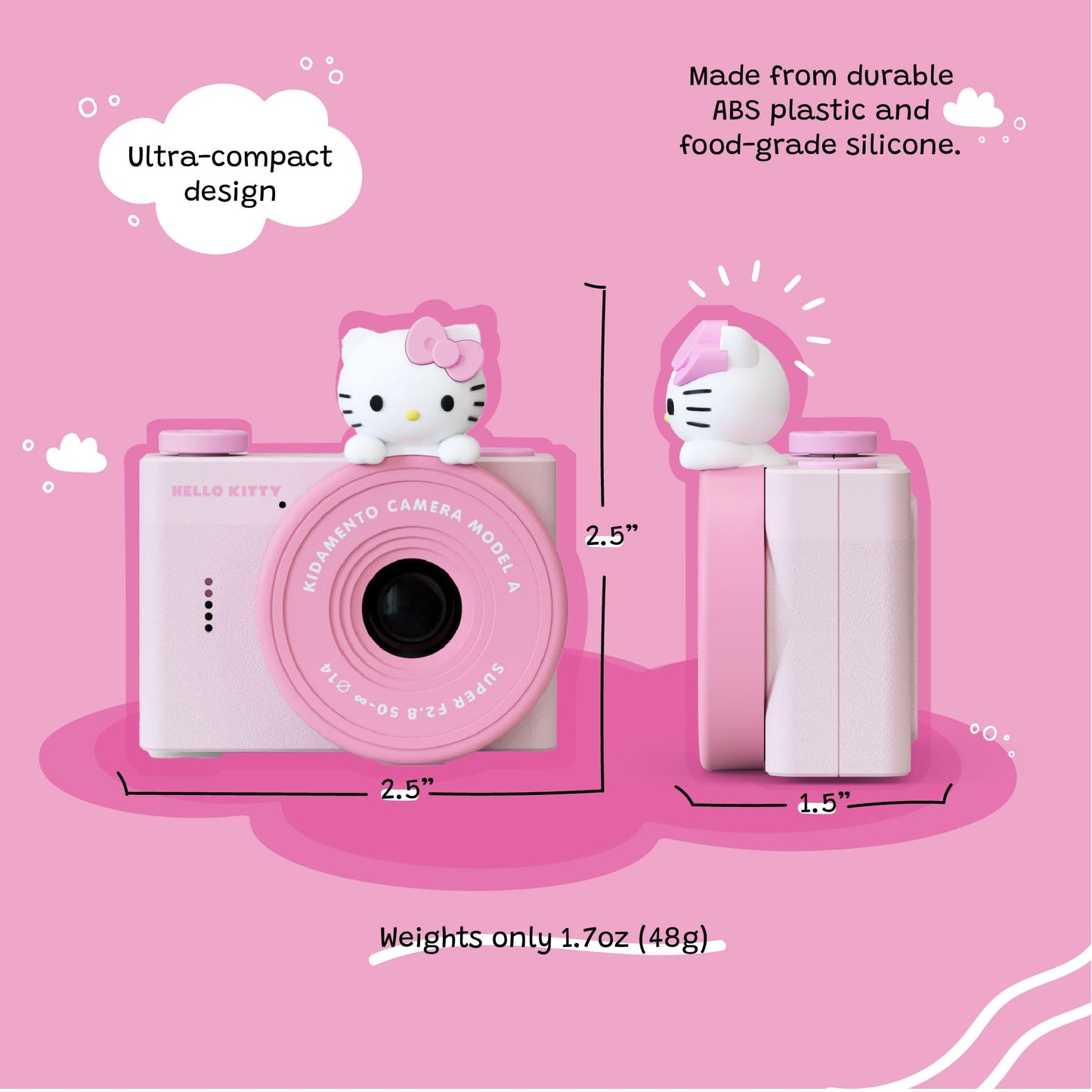 kiimento Ultra-Compact Kids Digital Camera for Ages 3-5 with Selfie Lens, 16GB Memory Card - Model A (Buzz Lightyear)