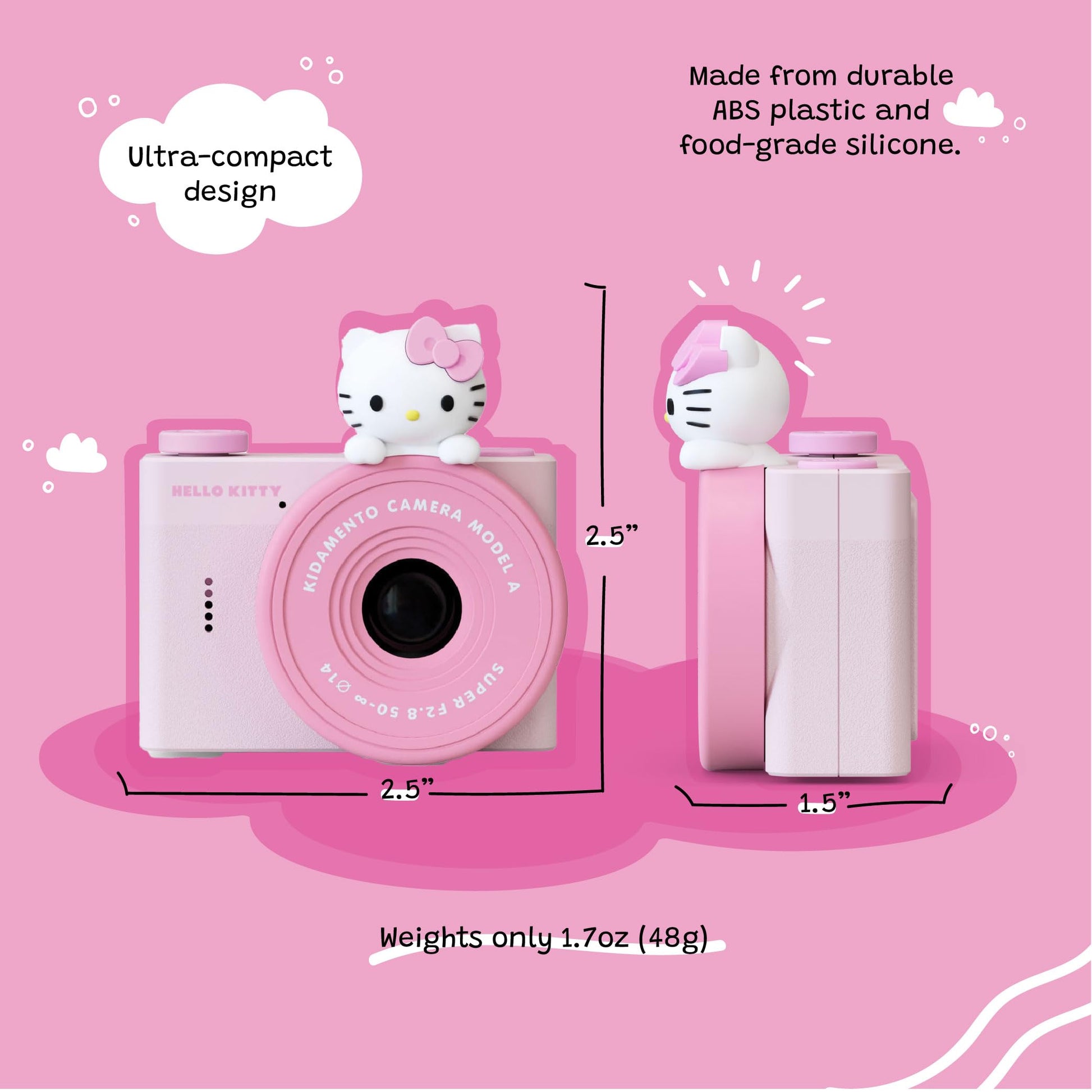 kiimento Ultra-Compact Kids Digital Camera for Ages 3-5 with Selfie Lens, 16GB Memory Card - Model A (Buzz Lightyear)