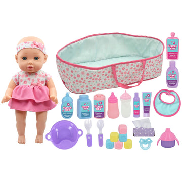 Little Darlings Carry and Play 12” Doll, multicolor (3739)