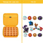 Tourmate Toy Organizer Storage Case Compatible for Bakugan Figures, BakuCores, Armored Alliance, Geogan Rising, Mini Toys Holder Bakugons Box for