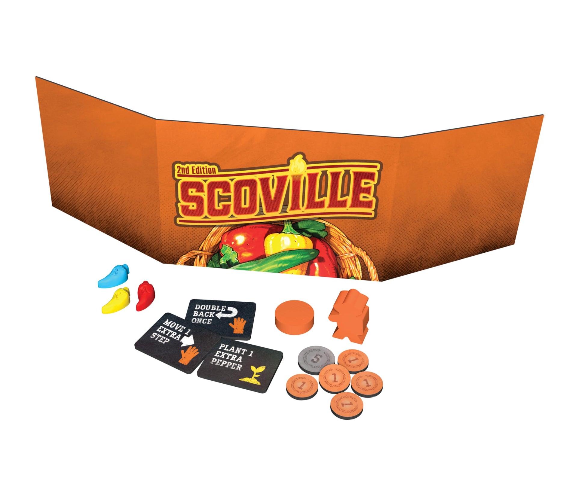 Trick Or Treat Studios, Scoville 2E - Revitalized Hot & Spicy Strategy Farming Board Game - for 1 to 6 Players Ages 14+
