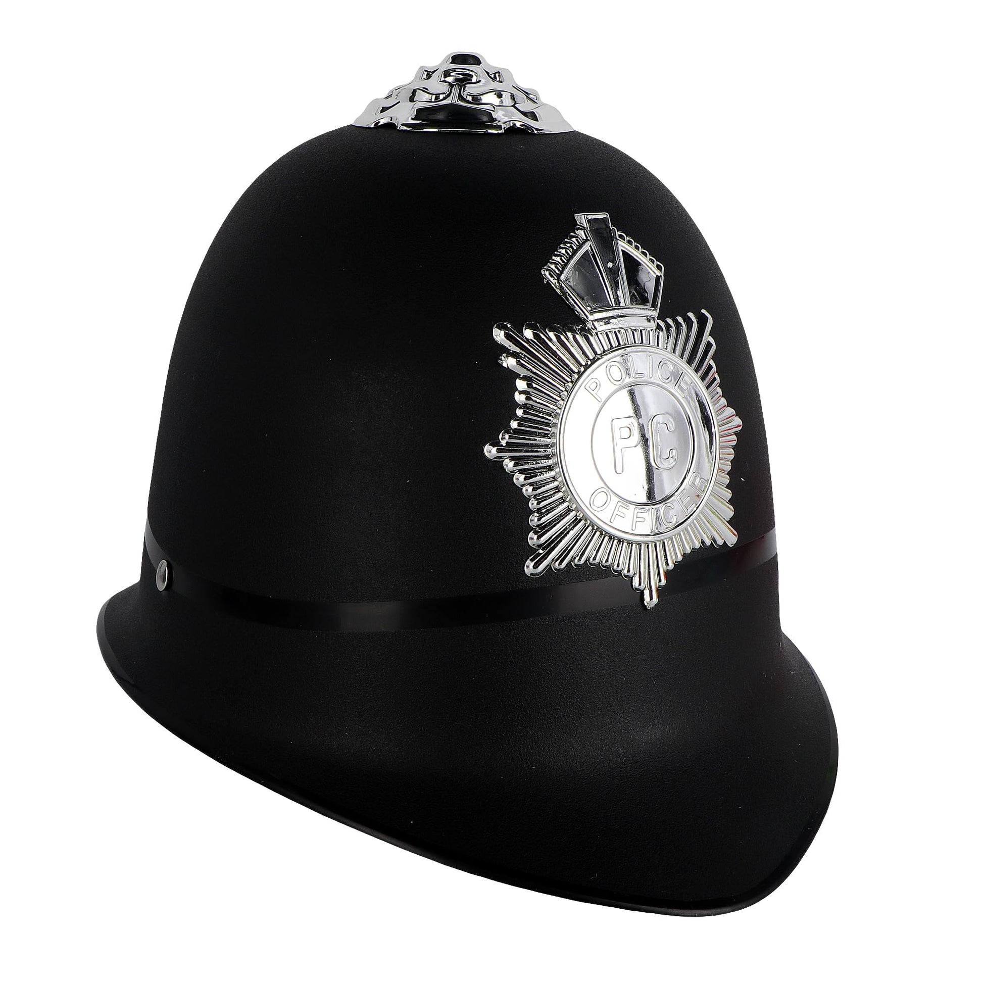 3 Pack Helmet Hat for Halloween Party Costumes (British Bobby Policeman Cop Officer)