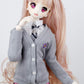 Wigs Only 8-9 inch 1/3 BJD Wig Doll Hair SD DZ DD DOD Wig (Flesh Pink)