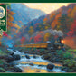 Cobble Hill 1000 Piece Puzzle - Smoky Train - Sample Poster Included