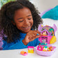 Polly Pocket Compact Playset, Llama Camp Adventure with 2 Micro Dolls & 13 Accessories, Travel Toy with Surprise Reveals