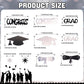 Silver and Black Graduation Confetti 2026, 1000 Pcs Class of 2026 Table Centerpiece Grad Confetti for 2026 Graduation Party Decorations Supplies