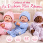 JC Toys - Mini La Newborn First Day | Anatomically Correct Real Girl Baby Doll | 9.5" All-Vinyl | Includes Knit Outfit, Hat and Pacifier | Designed by